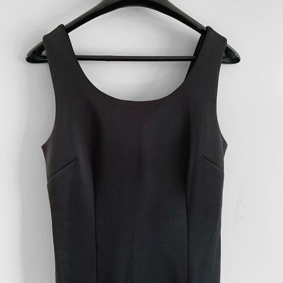 Carmen Marc Valvo Black Ruffle Hem Dress - Picture 3 of 6